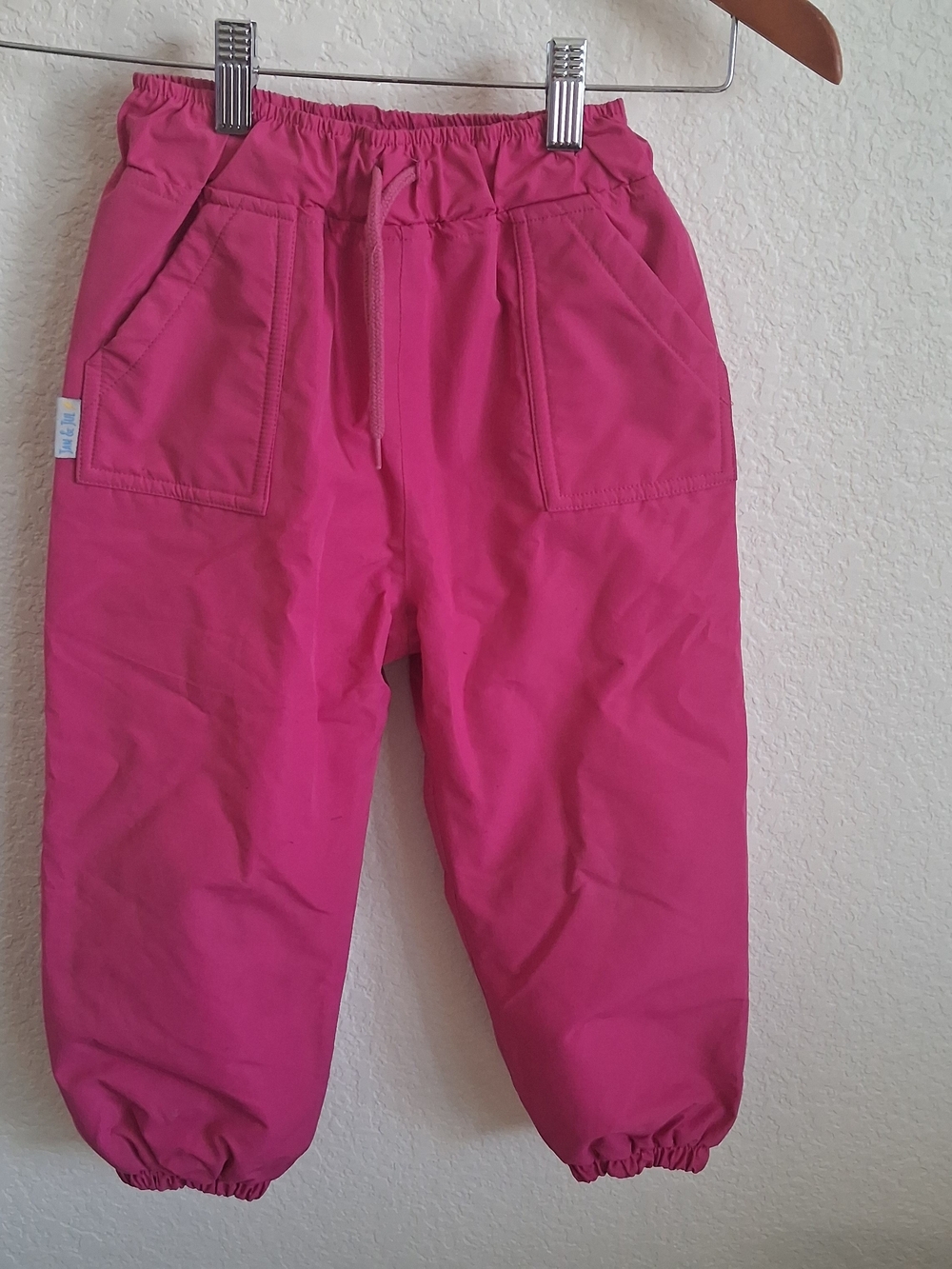 Kids Elastic-Waist Pink Jogger Pants